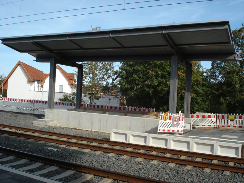 Bilder der neuen Unterführung zum Bahnhof Lollar